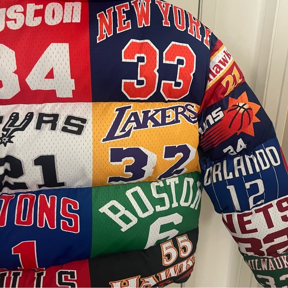 BRAND NEW 🏀 NBA Puffer Jacket Mens Size L - Picture 6 of 6